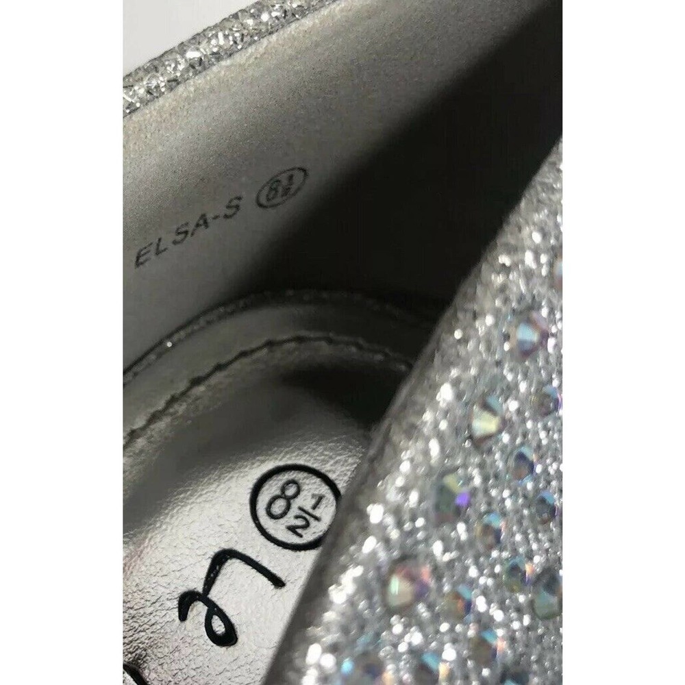 Le Miu ELSA Silver Rhinestone Bling Platform Stiletto Heels Wedding Prom Sz 8.5 - Picture 3 of 11